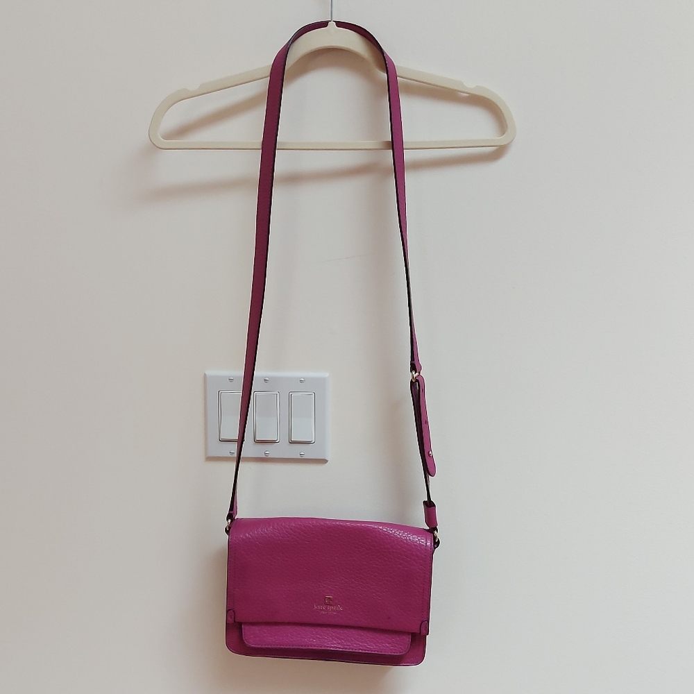KATE SPADE pink leather crossbody bag